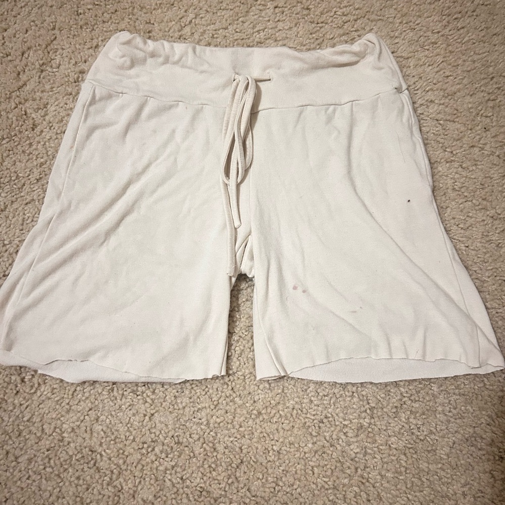 Women's White Casual Shorts